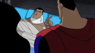 Batman: We are bad! Superman: Yep! I sent Doomsday to the phantom zone! Really, I'm a naughty boy?!