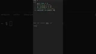 Vector cross product in numpy #datascience #numpy #pythontutorial #interview #datamanipulation