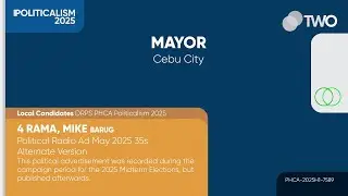 RAMA, MIKE (BARUG) Political Radio Ad May 2025 34s (Cebu, Alternate Version)