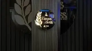 LED mirror nameplate #3dsignage