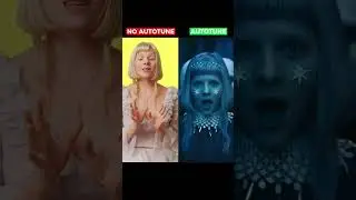 Autotune vs No Autotune |  AURORA - Cure For Me  #shorts