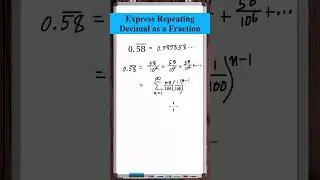 Repeating Decimal | 0.58585858...