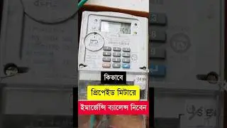 বিদ্যুৎ মিটারে টাকা শেষ হলে কিভাবে ইমার্জেন্সি ব্যালেন্স নিবেন 