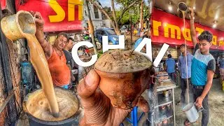 Palang Tod Chai Making With Amazing Tea Pouring Skills | Street Food India