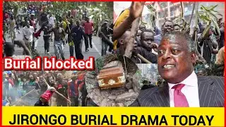 happening now! Heavy demonstrations rocks in Kitale now ahead of Jirongo burial, current situation