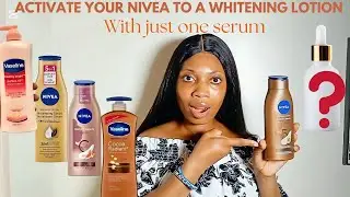 How to turn Nivea lotion to a whitening lotion | whiten and brighten skin