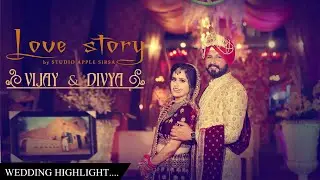 Best Cinematic Wedding Highlights 2020 | Vijay  & Divya | Studio Apple Sirsa | India