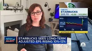 Starbucks sees long-term adjusted EPS rising 10-12%