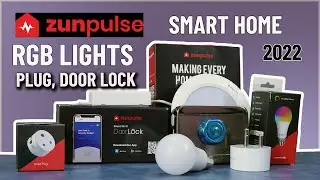 Smart Wi-Fi Door Lock, RGB Lights, & Smart Plug || Zunpulse SMART Home Devices ||❤