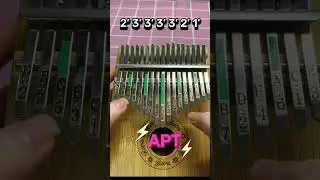 【Easy Kalimba Tabs】 Super easy APT kalimba tutorial: GAME START!