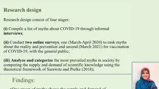 Gap between Science and Society: An evidence from societal myths about Covid-19