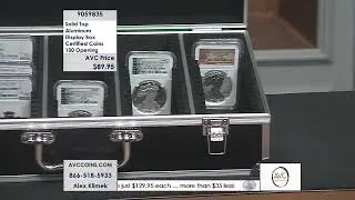 Solid Top Aluminum Display Box Certified Coins - 100 Opening