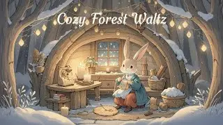 Cozy Waltz Adventure: Bunnies, Squirrels & Hedgehogs in Their Storybook Home 🌙