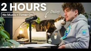 study with me live pomodoro (PhD scientist) &ndash; silent 50/10, no music, ADHD, nature!