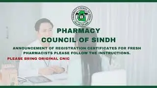 Registration Certificates 2025 | Part-84 | Fresh Pharmacists | Pharmacy Council of Sindh