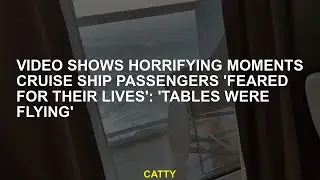 Video shows terrible moments cruise ship passengers 'Fear their lives' 'Tables were flying'