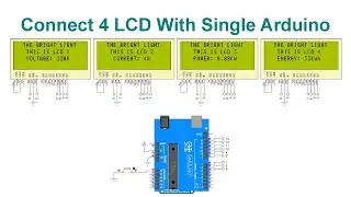 Connect 4 LCD With Single Arduino || Code & Circuit || Proteus Simulation