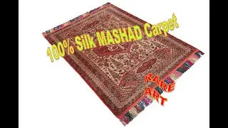 Pure Silk Mashad Carpets - Rare Handmade Rugs