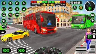 Real Uphill Bus Drive 3D Simulator - Offroad Coach Bus Driving 2026 -  144FPS Gameplay - Red Magic 🚌