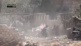 [NSFW]Gun battle erupts when rebel sappers are spotted infiltrating a Syrian position in Daraa