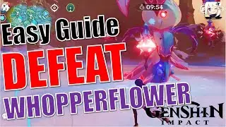 [Easy Guide] How to Defeat Giant Cryo Whopperflower? | How To Beat Fellflower Boss? | Genshin Impact