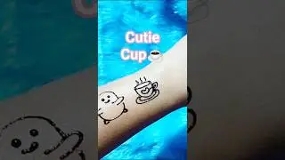 Cup of tea 🍵☕ mehandi tattoo design || Easy mehandi tattoo design #tattoo #mehndi #mehandi #trending