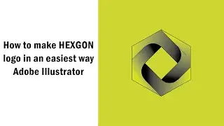 How to make a beginner friendly hexagon logo | Under 5 mins | Adobe Illustrator