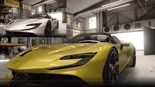 【CSR2】Ferrari SF90 Spider (purple/gold), shift & tune for 6.99x (7.03x)
