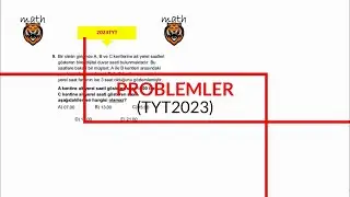 PROBLEMLER-(Saat Farkı Sorusu)(TYT2023)