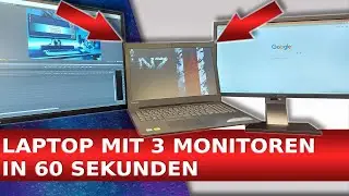 3 Monitore an Laptop anschließen  🆗 Mehrere Bildschirme einfach mit jedem Notebook verbinden