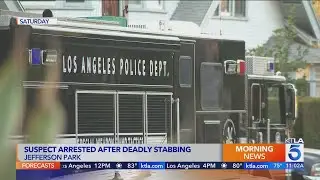 Elderly man stabbed to death; suspect taken into custody with self-inflicted wounds after standoff