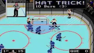 Pavel Bure scores 5 goals in 85 seconds, NHL94 Genesis