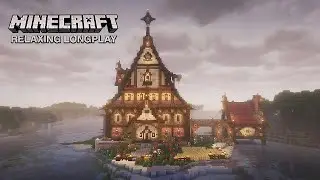 Minecraft Relaxing LongPlay | Rainy Dark Forest | Cozy Spruce Farmhouse (No Commentary) 1.21.8