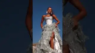Silver dreams under the sun 💫#RedCarpetGlam#SlayTheNight #CoutureStyle #FashionGoals#GlamQueen
