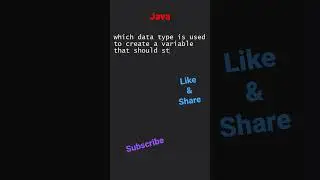 Basic of Java #reel #interview #knowledge #aptitude #shorts