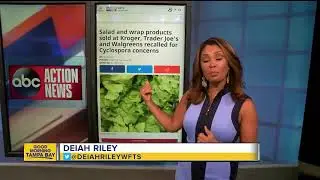 Salad & wrap products recalled for Cyclospora