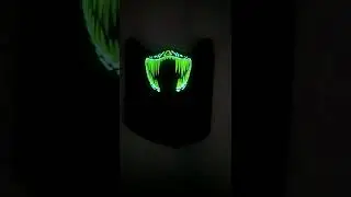 Sound Activated EL Light up Face Mask