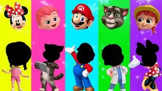 Wrong eyes challenge DAME TU COSITA Funny Puzzle Wrong Eyes / Tom🆚 BEBEFINN 🆚 Super Mario 