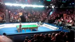 Masters Snooker 2013, Jake's big moment at Alexandra Palace with the ever great MC Rob Walker!