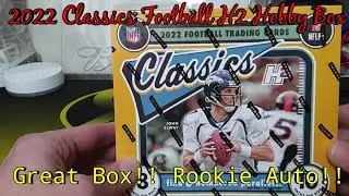 2022 Classics Football H2 Box Great Box!! **Nice Rookie Auto Hit!!**