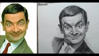 How to Draw Mr.Bean in Pencil | Real Time