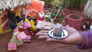 Miniature Christmas cake recipe | Black Forest Cake | MINI FOODDAY |