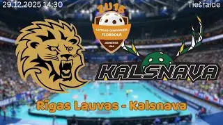 Florbols zēni U15. Rīgas Lauvas - Kalsnava / Madona. Rīgā, 29.12.2025.