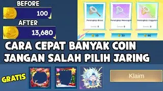 GRATIS ! CARA CEPAT DAPAT 9999 COIN DI EVENT TANGKAP AWAN MOBILE LEGENDS ! JANGAN SALAH PILIH JARING