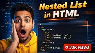 Nested List in HTML