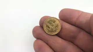 1861 US Five Dollar 1/2 Eagle Liberty Gold Coin 8,25 Grams or 0,29 OZ