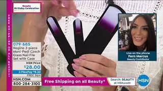 Набор из 3 стеклянных пилочек для ногтей Regine ManiPedi, розовый