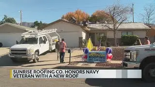 SunRise Roofing Company provides Navy veteran with new roof