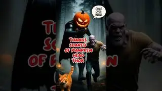PUMPKIN HEAD THOR vs thanos #shorts