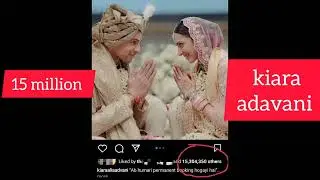 most liked instagram post in India right now 😱 😱 😱 #kiaraadvani #siddharth #bride #shorts #love